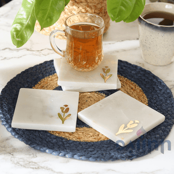 Dajinn Tulip Marble Coaster (Set Of 2)