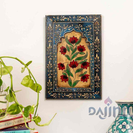 Blue Handpainted Wooden Wall Frame