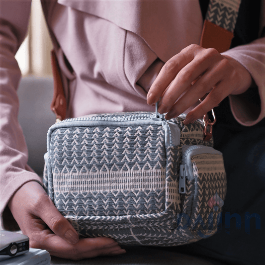 Dajinn Turkish Blue Multi Pocket Sling Bag