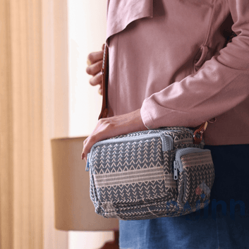 Dajinn Turkish Blue Multi Pocket Sling Bag