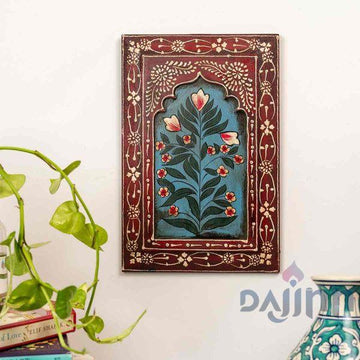 Red Handpainted Wooden Wall Frame