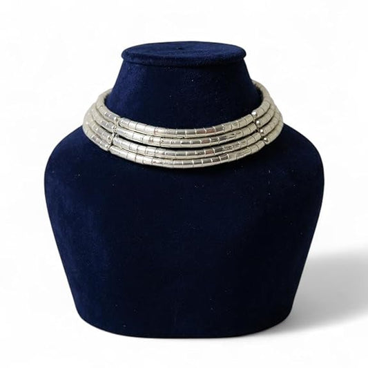 Dajinn Royal Aura Choker Necklace for Women Antique Finish, Traditional Ethnic Jewelry for Womens