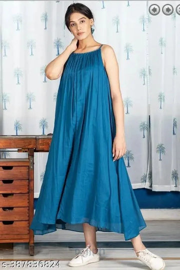 Trendy Mustard Yellow Blue Kurti