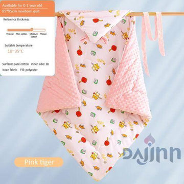 DaJinn Baby Breathable Blanket with Tiger print (pink)