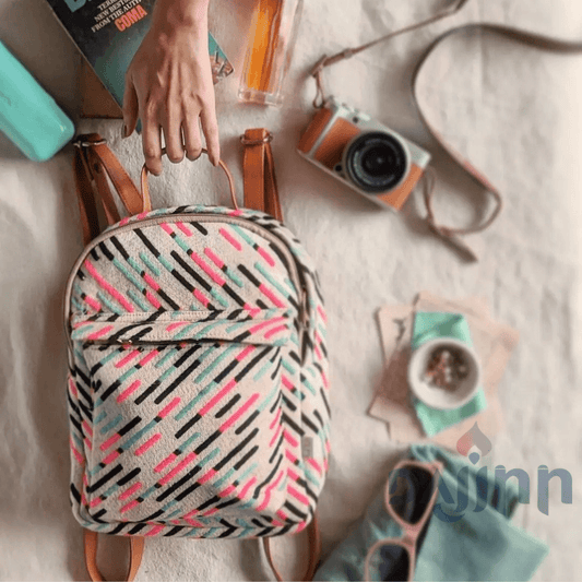 Dajinn Bubblegum Pink Backpack and Envelope Wallet Set