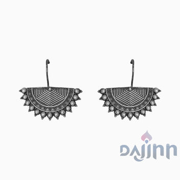 Dajinn Aiyra Silver Oxidised Earrings