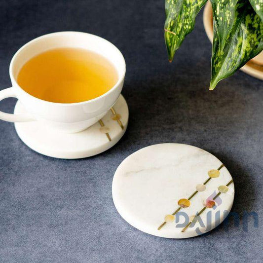 Dajinn Designer Marble Coaster (Set Of 2)