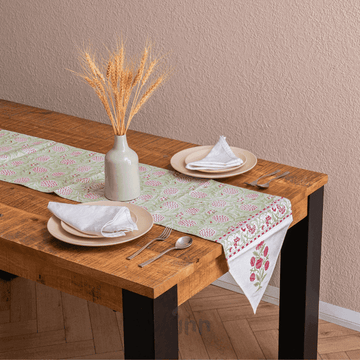 Peony Block Print Runner