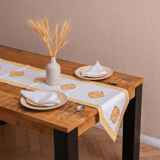 Saffron Block Print Runner