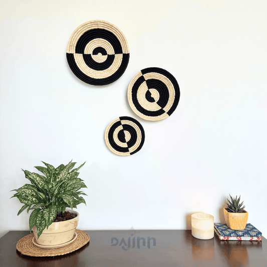 Midnight Harmony Sabai Wall Basket (Set of 3)