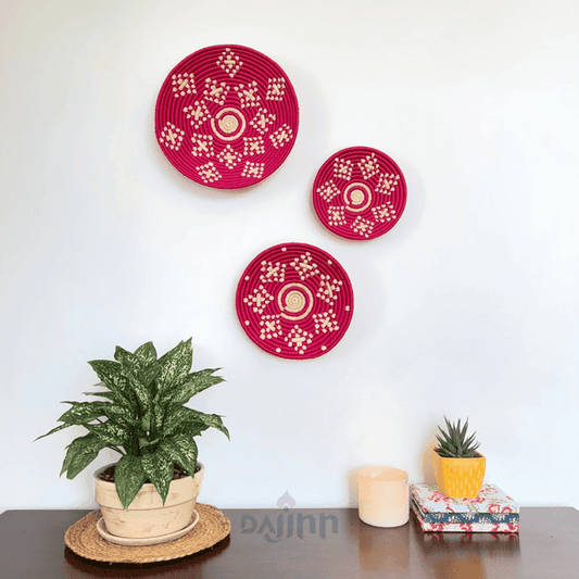 Rose Garden Sabai Wall Basket (Set of 3)
