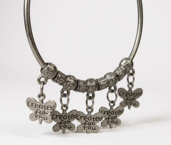Dajinn Aarzoo Collection Oxidized Brass Elegant Finish Bracelet for Women & Girls | Traditional Ethnic Indian Charm Kada with Danglers | Adjustable Antique Style Jewellery (Soul Charm Kada)