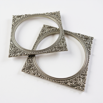 Badriyah Crescent Pure Brass Oxidized Kada