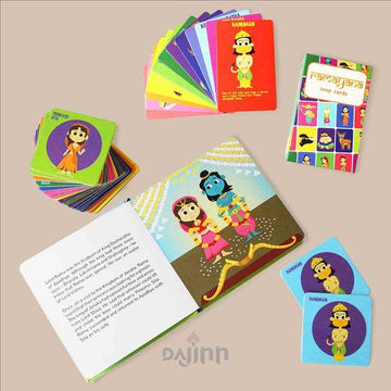 DaJinn Ramayana Games Combo - 20 Memory Card, 52 Snap Card & Book (Age 4 Years+)