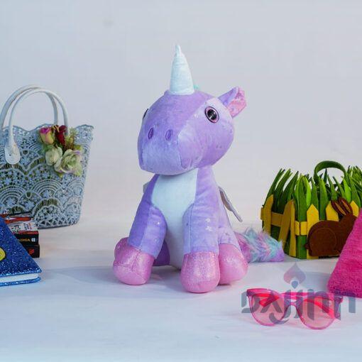 DaJinn Cuddle Toys Series – Angel Unicorn Plush – Super Soft High Quality (Size – 50m | Color – Purple)