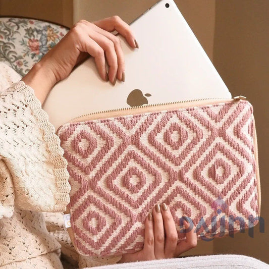 Dajinn Blush in Pink Zipper Laptop iPad/ Tablet Sleeve