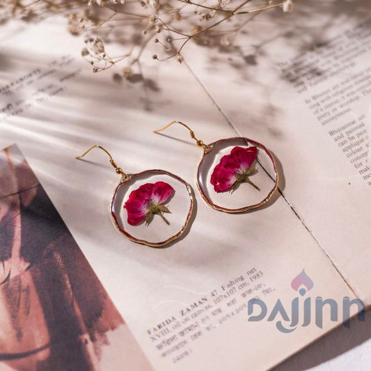 Dajinn Rose Earrings – Elegant Floral Charm