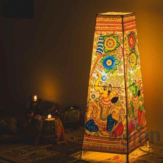 Ganesha Leather Lamp