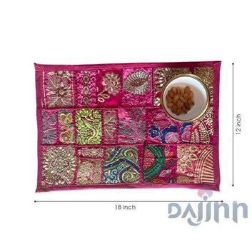 Pink Patchwork Table Mats (Set of 2)