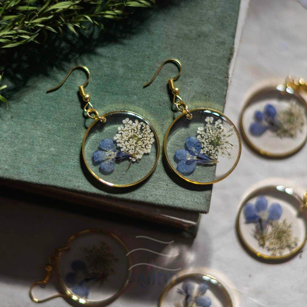 Dajinn Tinsel Flower Earrings
