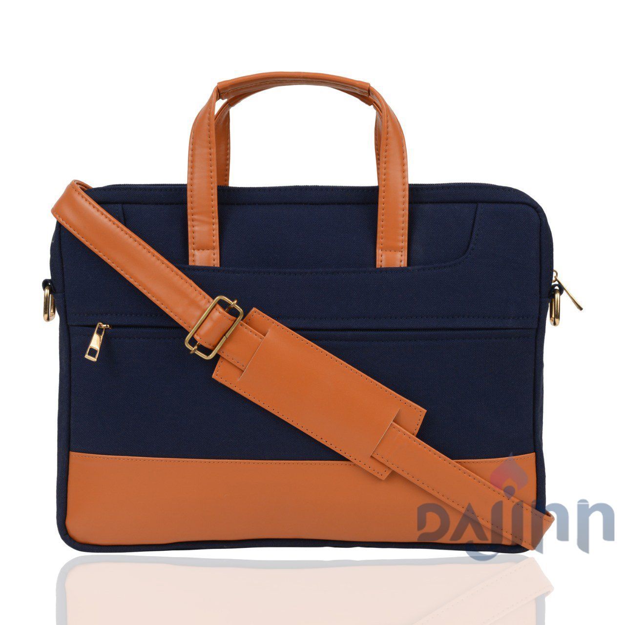 Dajinn Solid Navy Blue Laptop Bag