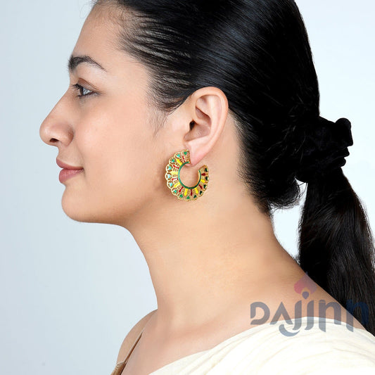 Dajinn Aamani Green Earrings