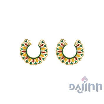 Dajinn Aamani Green Earrings