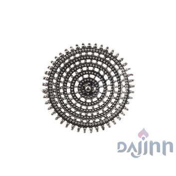 Dajinn Aadhya Silver Oxidised Ring