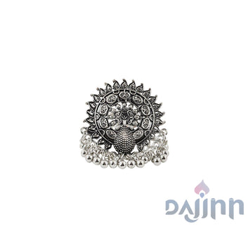 Dajinn Cinthiya Silver Oxidised Ring