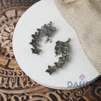 Dajinn Aaira Silver Oxidised Earcuff