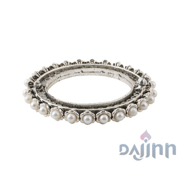 Dajinn Aanika Silver Oxidised Bracelet