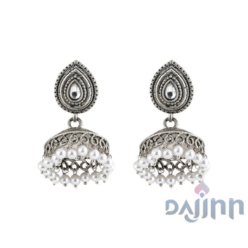 Dajinn Ashriya Silver Oxidised Earring