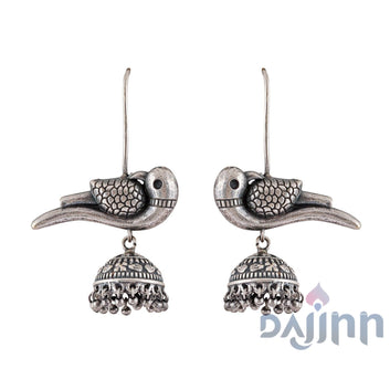 Dajinn Gatrikaa Silver Oxidised Earrings