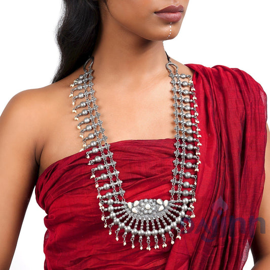 Dajinn Ujjwala Oxidised Necklace