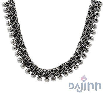 Arya Silver Oxidized Necklace