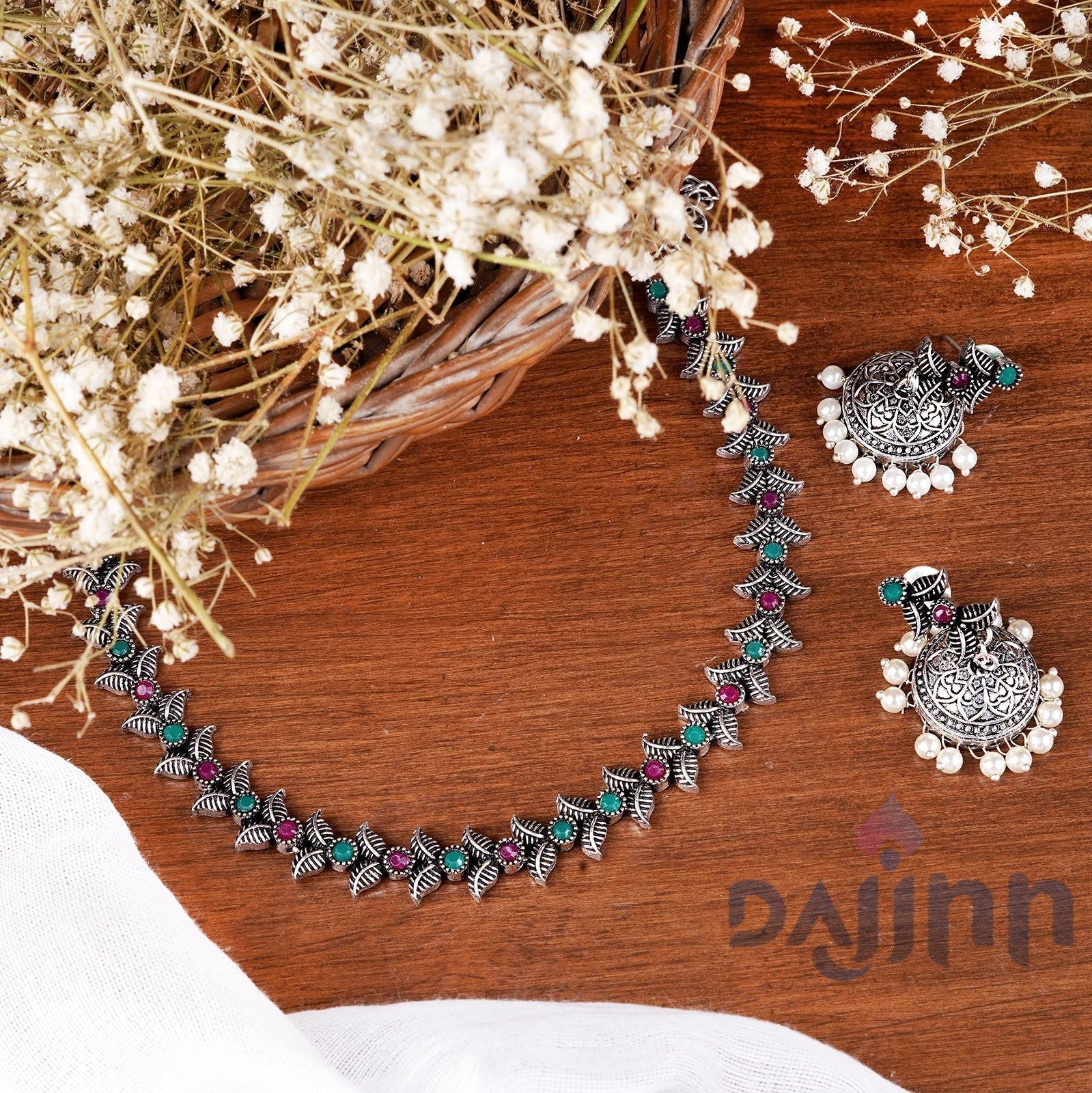 Dajinn Aryah Multi colored Necklace Set