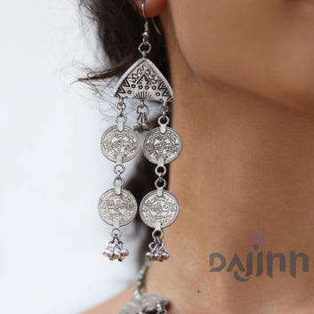 Dajinn Banjari Coin Layered Necklace Set