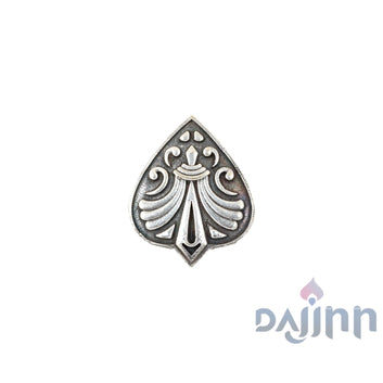 Dajinn Aadarsha Floral Silver Oxidised Ring