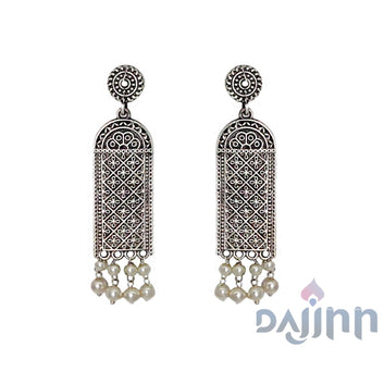 Dajinn Oeshi Silver Oxidised Earrings