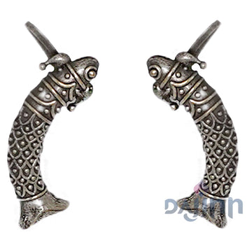 Dajinn Yasti Silver Oxidised Earrings