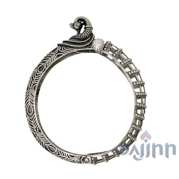 Dajinn Aishay Silver Oxidised Bangle