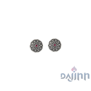 Dajinn Aadhar Silver Oxidised Toe Rings