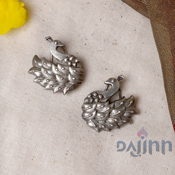 Dajinn Anu Priya Silver Oxidised Earrings