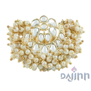 Dajinn Ushika Pearl and Polki Ring