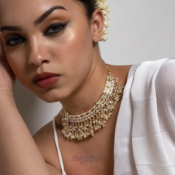 Dajinn Nitaraa Pearl and Polki Necklace