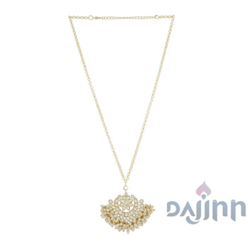 Dajinn Yadavi Pearl and Polki Necklace