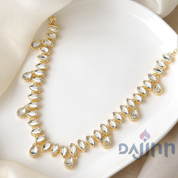 Dajinn Keerat Gold and Mirror Choker Necklace