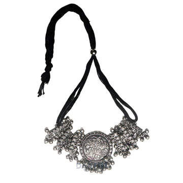 Dajinn Jugnu Silver Oxidised Ghungroo Jewelry Gift Set