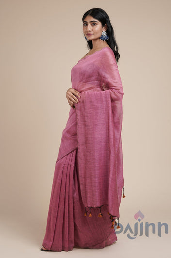 AYSR Boutique Takshi Onion Pink  Mulmul Saree