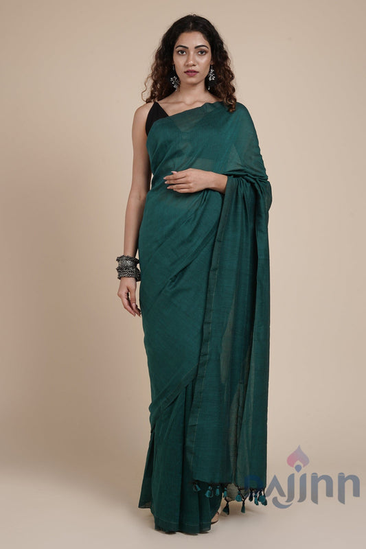 AYSR Boutique Takshi Green Mulmul Saree